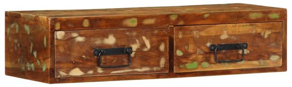 Tömör újrahasznosított falra szerelhető TV-szekrény 80x30x19 cm