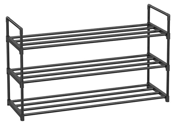 Fém cipőtartó SHOEN 92x30x54 cm fekete