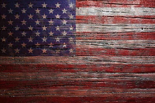 Nem szőtt fotótapéta usa zászló a fán 375 x 250 cm