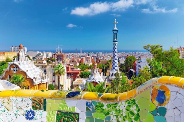 Nem szőtt fotótapéta park güell 375 x 250 cm