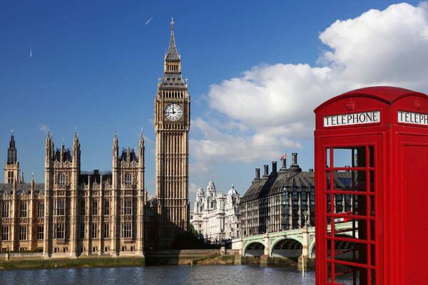 Nem szőtt fotótapéta big ben londonban 375 x 250 cm