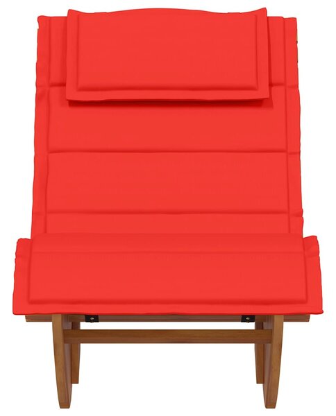 Tömör akácfa hintaszék párnával