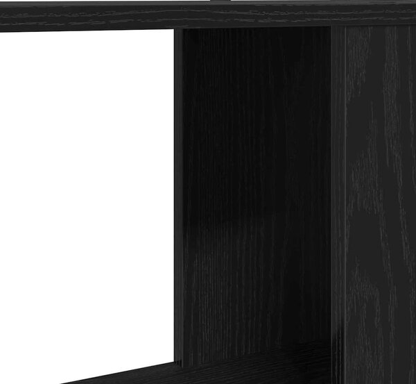 Fekete tölgy színű szerelt fa TV-szekrény 60x24x32 cm