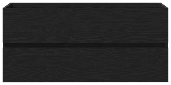 Fekete tölgy forgácslap mosdószekrény 100 x 38,5 x 45 cm