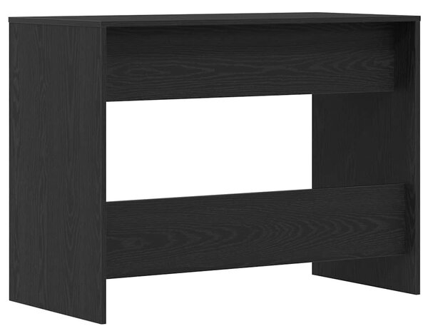 Fekete tölgyszínű szerelt fa íróasztal 101x50x76,5 cm