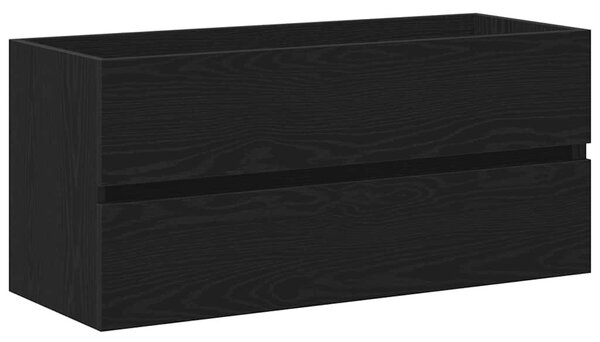 Fekete tölgy forgácslap mosdószekrény 100 x 38,5 x 45 cm