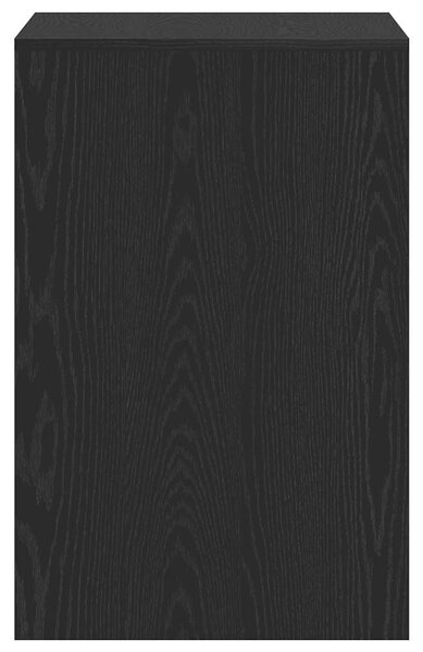 Fekete tölgyszínű szerelt fa íróasztal 101x50x76,5 cm