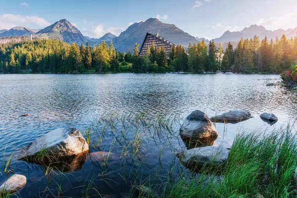 Nem szőtt fotótapéta strbské pleso 375 x 250 cm