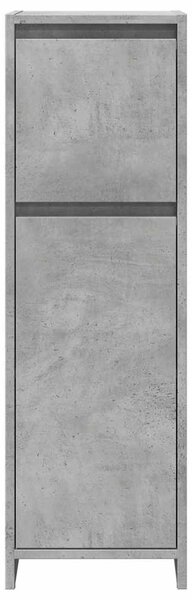 Betonszürke forgácslap fürdőszobaszekrény 30 x 30 x 95 cm