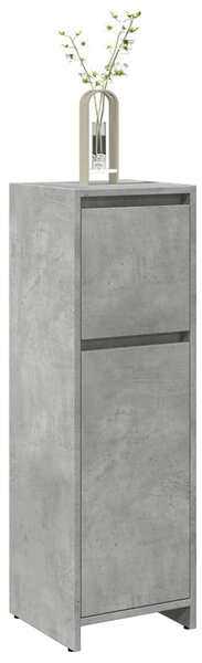 Betonszürke forgácslap fürdőszobaszekrény 30 x 30 x 95 cm