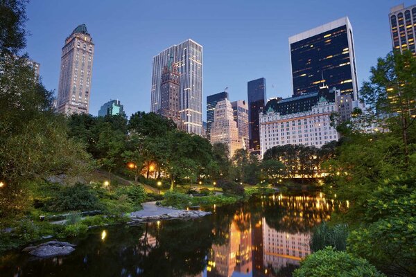 Nem szőtt fotótapéta panoráma a central parkra 375 x 250 cm