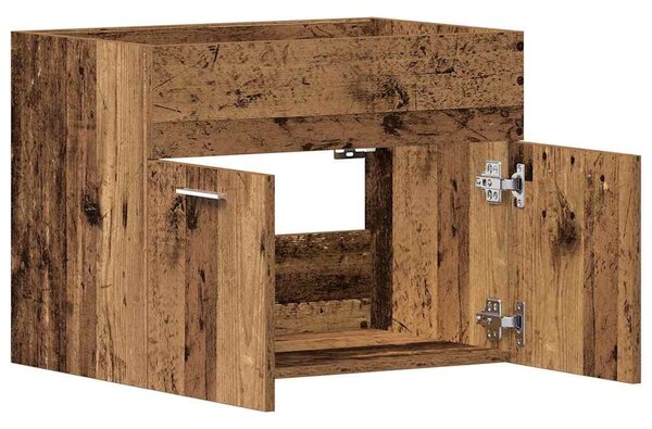 Antik fa szerelt fa mosdószekrény 60x38,5x46 cm