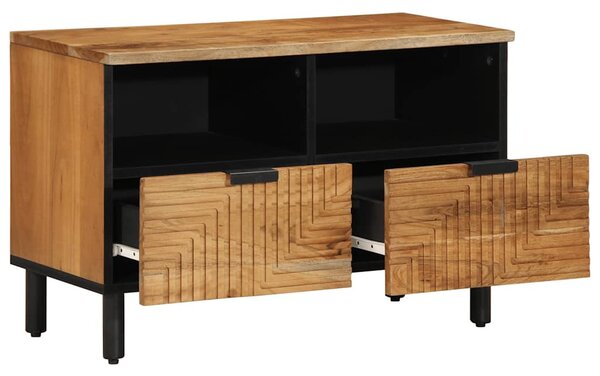 Tömör akácfa TV-szekrény 70 x 33 x 46 cm