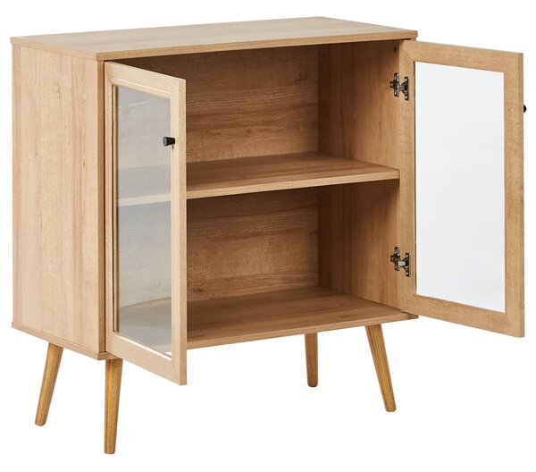 Vitrin ALBANY 80 cm Világosbarna