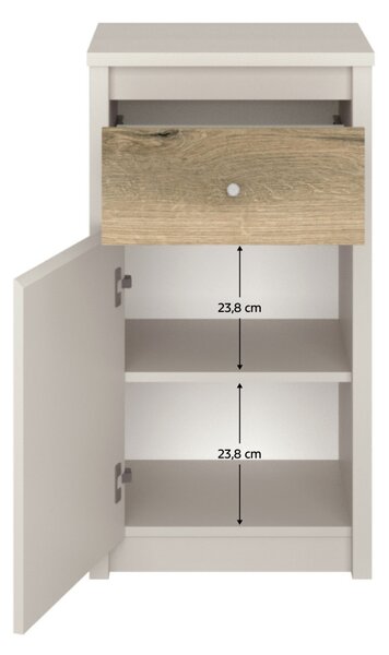 Komód, kasmír/evoke tölgy, KAROS 1D1S