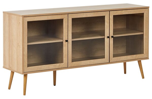Vitrin ALBANY 150 cm Világosbarna