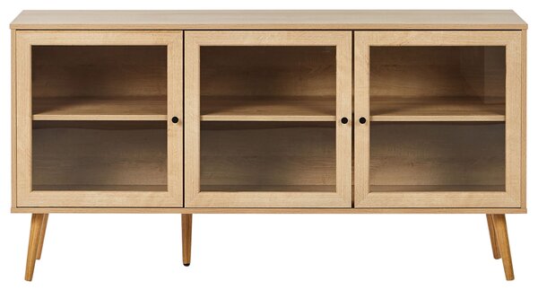 Vitrin ALBANY 150 cm Világosbarna
