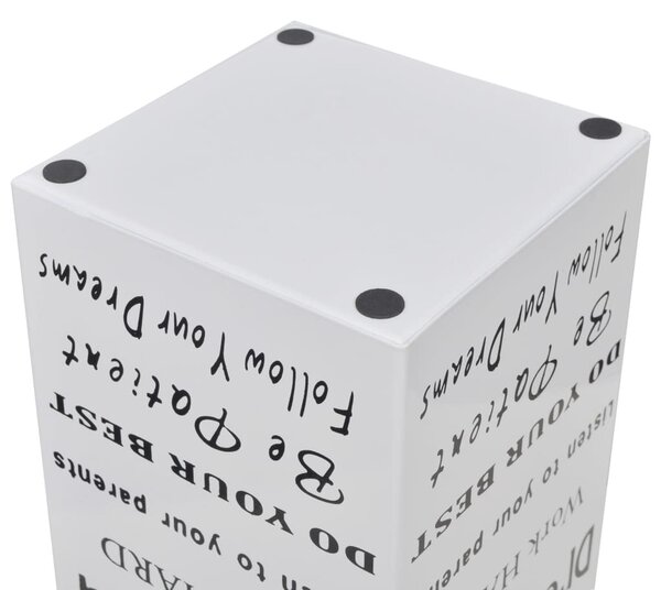 Szögletes esőermyő / sétabot tartó 48,5 cm fehér