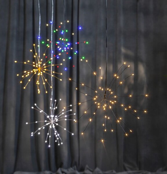 Hanging Firework Dark Rainbow függő, világító LED dekoráció, ø 26 cm - Star Trading