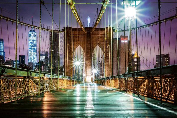 Nem szőtt fotótapéta üres brooklyn híd 375 x 250 cm