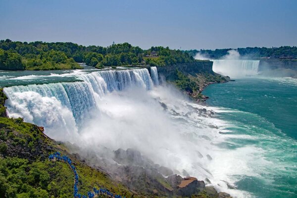 Nem szőtt fotótapéta niagara vízesés 375 x 250 cm