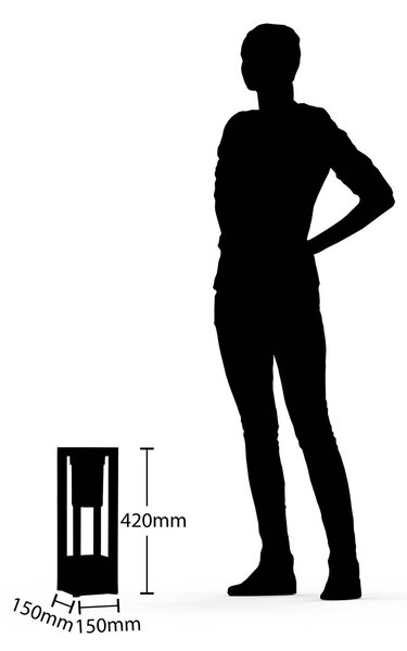 Lucande Kalisa talpas lámpa, E27, IP44, 42 cm, szürke, fém, dimmelhető, Alu / szürke / cink, Alumínium, Modern