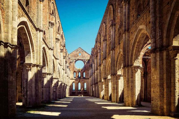 Nem szőtt fotótapéta san galgano ősi apátsága 375 x 250 cm