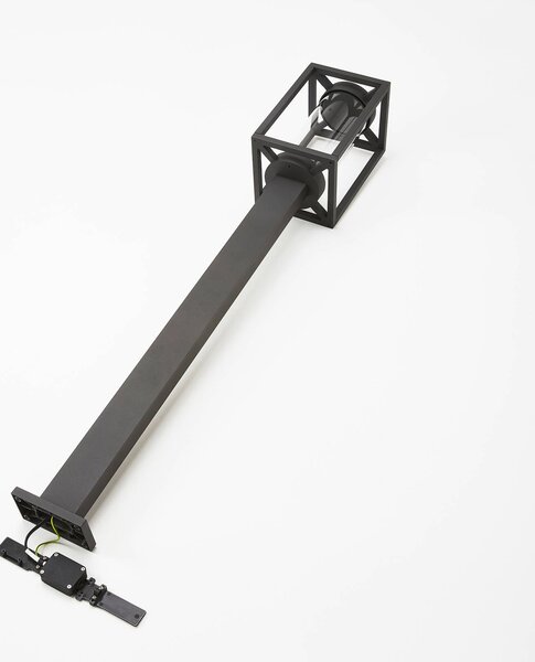 Lucande ösvény világítás Ferda, 100 cm, antracit, IP44, dimmelhető, Fekete, Alumínium, Modern