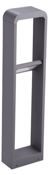 Lindby LED-es útvilágítás Darko, 80 cm, szürke, fém, IP54, Alu / szürke / cink, Alumínium, Modern