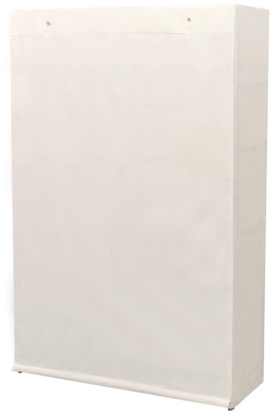Fenyőfa és szövetanyag ruhásszekrény 110 x 40 x 170 cm
