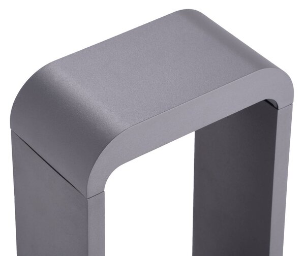 Lindby LED-es útvilágítás Darko, 80 cm, szürke, fém, IP54, Alu / szürke / cink, Alumínium, Modern