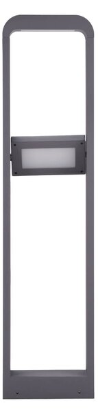 Lindby LED-es útvilágítás Darko, 100cm, szürke, fém, IP54, Alu / szürke / cink, Alumínium, Modern