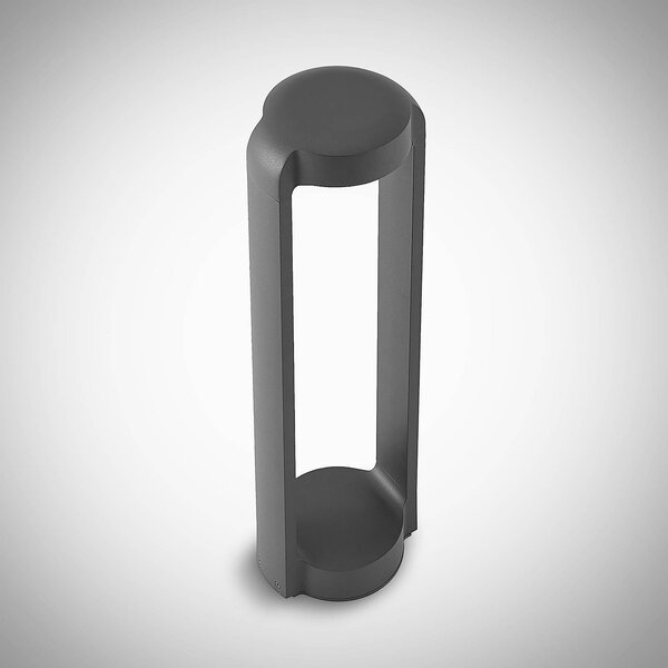 Lucande Habsa LED lábazati lámpa, magasság 50 cm, Fekete, Alumínium, Modern