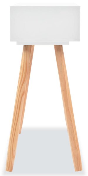 Fehér tömör fenyőfa tálalóasztal 80 x 30 x 72 cm