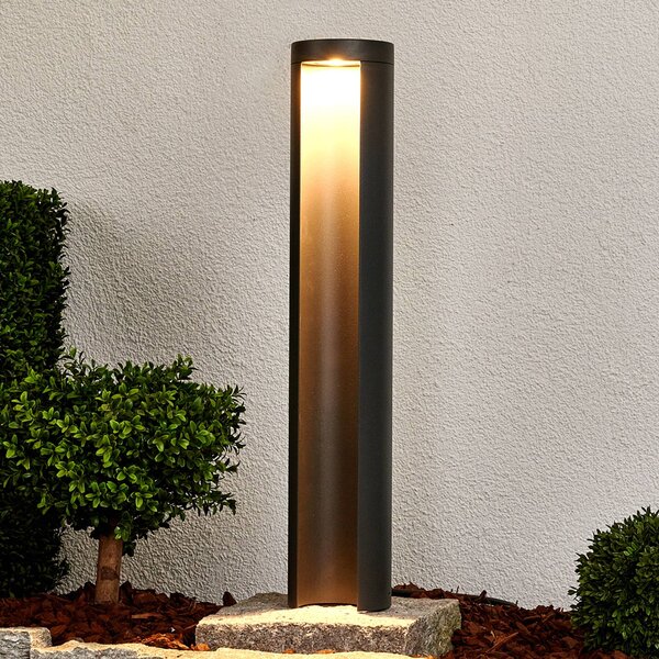 Lucande LED-es útvilágítás Jaron, 65 cm, antracit, IP54, Alu / szürke / cink, Alumínium, Modern
