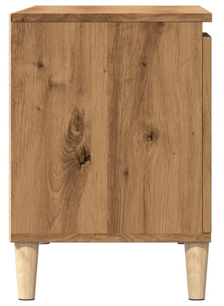 Kézműves tölgy színű szerelt fa TV-szekrény 102x35x50 cm