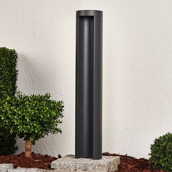 Lucande LED-es útvilágítás Jaron, 65 cm, antracit, IP54, Alu / szürke / cink, Alumínium, Modern