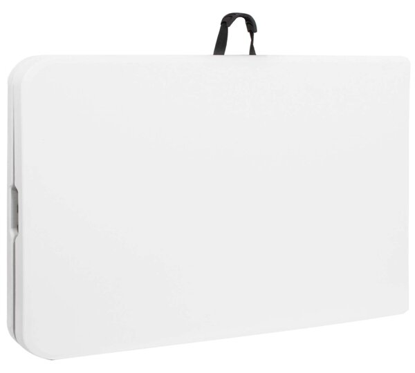 Springos összecsukható vendéglátóasztal 240x75x75cm - Fehér