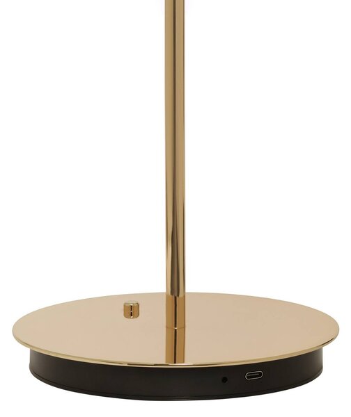 UMAGE Asteria Move LED tölthető asztali világítás, csiszolt sárgaréz, 31 cm, dimmelhető, Sárgaréz / arany, Nappali / Étkező, fém, Dizájn