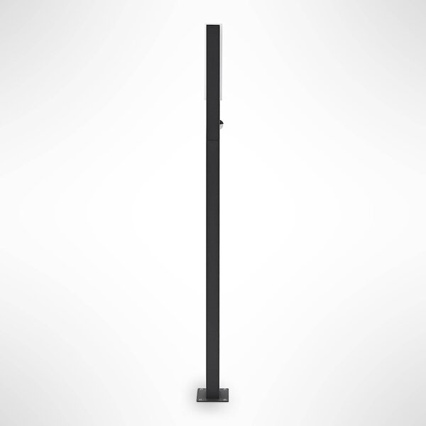 Lucande Virgalia LED kivetítő, mozgásérzékelő, 100cm, IP54, Fekete, Alumínium, Modern