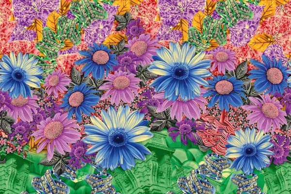Nem szőtt fotótapéta virágmintás 375 x 250 cm