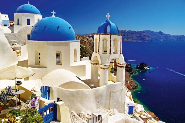 Nem szőtt fotótapéta santorini 375 x 250 cm
