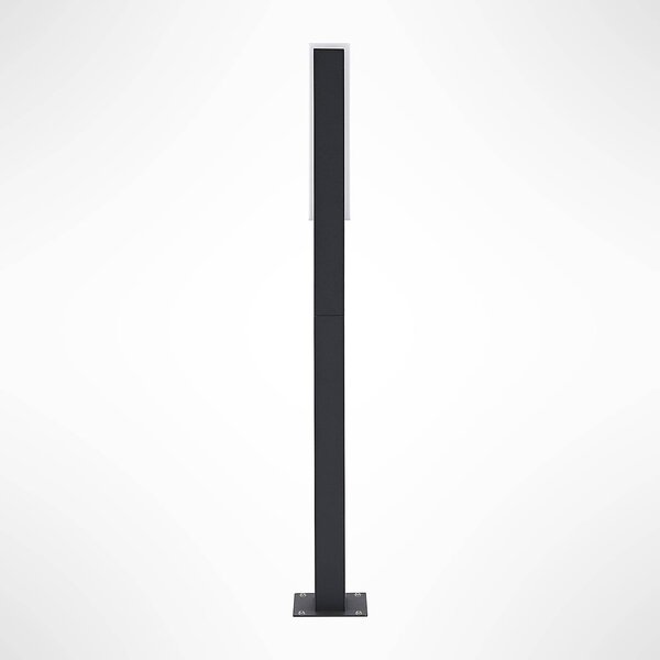 Lucande LED ösvény világítás Virgalia, 65 cm, IP65, antracit, Fekete, Alumínium, Modern