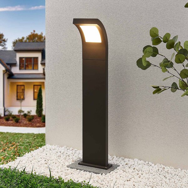 Arcchio Advik LED-es kivetítő, 100 cm, antracit, fém, IP65, Fekete, Alumínium, Modern