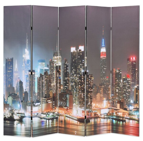Éjszakai New York mintás paraván 200 x 170 cm