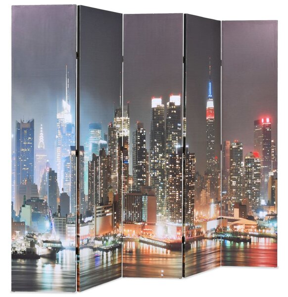 Éjszakai New York mintás paraván 200 x 170 cm