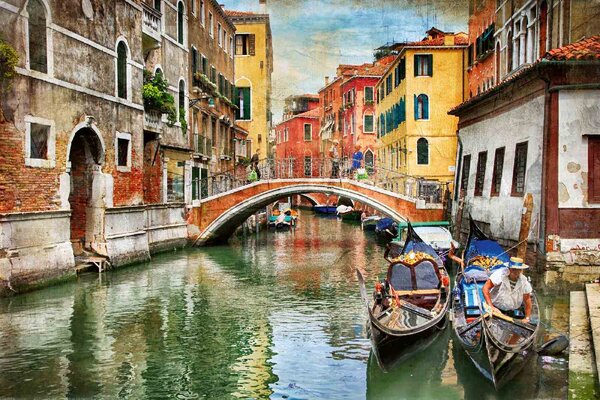 Nem szőtt fotótapéta gyönyörű romantikus velence 375 x 250 cm