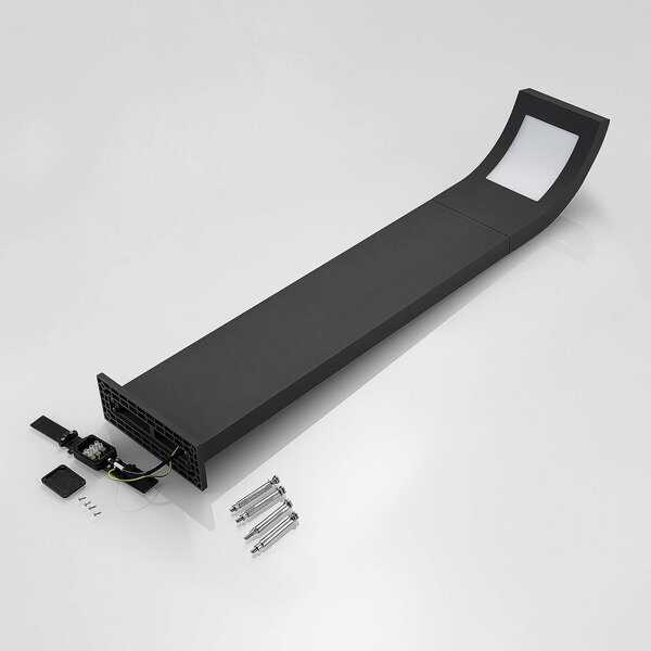 Arcchio Advik LED-es kivetítő, 100 cm, antracit, fém, IP65, Fekete, Alumínium, Modern