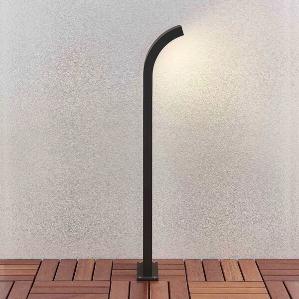 Arcchio Advik LED-es kivetítő, 100 cm, antracit, fém, IP65, Fekete, Alumínium, Modern