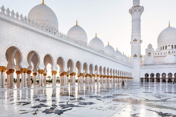 Nem szőtt fotótapéta zayed sejk nagymecset 375 x 250 cm